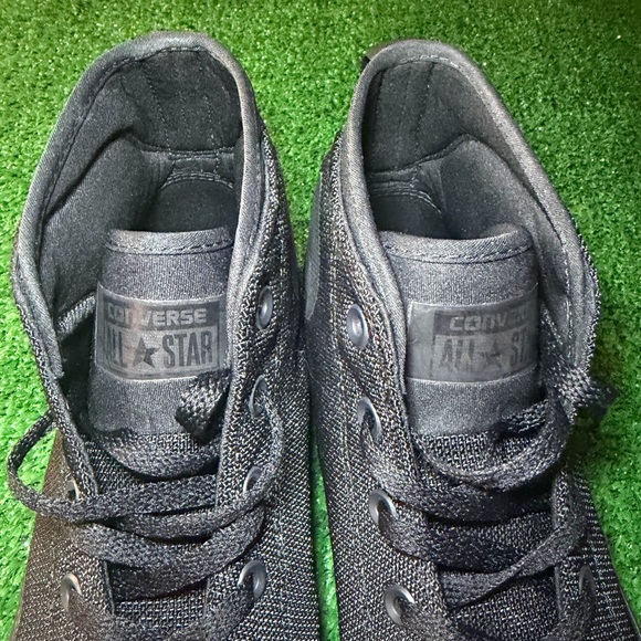 CONVERSE Chuck Taylor Black All Star Street Goth Mid-Top Sneaker Skateboard 8.5 - Picture 11 of 12